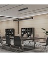 36W LED Linear Hängeleuchte - Samsung-Linse, Typ 3i1, schwarz