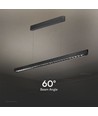 36W LED Linear Hängeleuchte - Samsung-Linse, Typ 3i1, schwarz