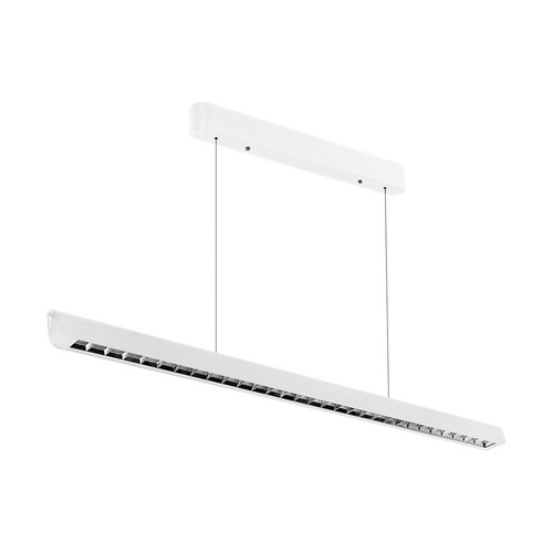36W LED Lichtleiste für Abhängung - 3-in-1 CCT, Samsung LED, 120cm, schwarz/weiß, inkl. Seilaufhängung