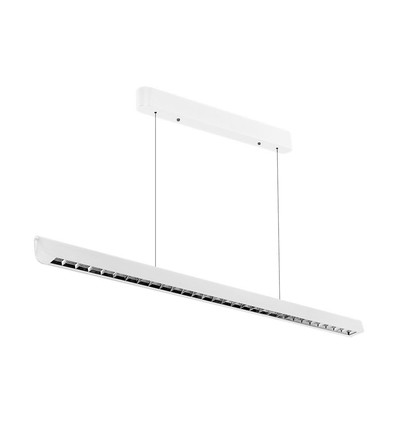 36W LED Lichtleiste für Abhängung - 3-in-1 CCT, Samsung LED, 120cm, schwarz/weiß, inkl. Seilaufhängung
