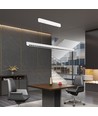 36W LED Lichtleiste für Abhängung - 3-in-1 CCT, Samsung LED, 120cm, schwarz/weiß, inkl. Seilaufhängung