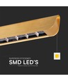 36W LED Lichtleiste für Abhängung - 2880lm, CCT, grau, inkl. Seilaufhängung