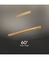 36W LED Lichtleiste für Abhängung - 2880lm, CCT, grau, inkl. Seilaufhängung