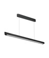 36W LED Linear-Pendelleuchte - CCT, schwarz, 2880lm, inkl. Seilaufhängung