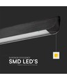 36W LED Linear-Pendelleuchte - CCT, schwarz, 2880lm, inkl. Seilaufhängung