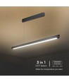 36W LED Linear-Pendelleuchte - CCT, schwarz, 2880lm, inkl. Seilaufhängung