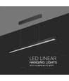 36W LED Linear-Pendelleuchte - CCT, schwarz, 2880lm, inkl. Seilaufhängung