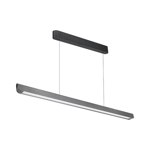36W LED Linear-Pendelleuchte, 3IN1 CCT - 2880lm, mattgrau, Samsung LED, inkl. Seilaufhängung