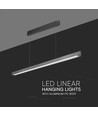 36W LED Linear-Pendelleuchte, 3IN1 CCT - 2880lm, mattgrau, Samsung LED, inkl. Seilaufhängung