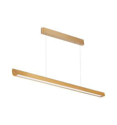 36W Lineare Hängeleuchte - LED Samsung, Diffusor Plattentyp 3in1, Gold