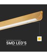 36W Lineare Hängeleuchte - LED Samsung, Diffusor Plattentyp 3in1, Gold