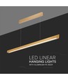 36W Lineare Hängeleuchte - LED Samsung, Diffusor Plattentyp 3in1, Gold
