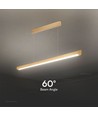 36W Lineare Hängeleuchte - LED Samsung, Diffusor Plattentyp 3in1, Gold