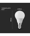 3er Pack E14 4,5W LED Tropfenlampe - P45, 4000K, ersetzt 40W