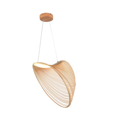 LED Designer Pendelleuchte - 3000K, Holzfarbe, Haus