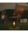Hängende Solar LED Laterne, 0,5W - Schwarz Metall, Vintage Design, 2700K, IP44, 1.2V wiederaufladbar, mit Griff