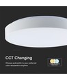 40W dimmbare LED-Deckenleuchte - Ø40cm, CCT, 3 Lichtfarben, Fernbedienung