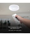 60W LED Designer Deckenleuchte mit Fernbedienung - 6000lm, dimmbar, 3-in-1 CCT, weißes Cover