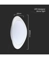 LED Designer Deckenleuchte 30W/60W/30W - Fernbedienung, Dimmbar, Phantomabdeckung