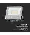 30W LED Fluter, Samsung LED Chip - Schwarz, 3000K, 1m Kabel, IP65 Außenbereich