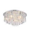 Ø60cm LED Designer Kristall Deckenleuchte - E14 Fassung, Klarglas, IP20 Innenbereich