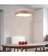 18W LED Pendelleuchte im Holzdesign - 2100lm, Ø40cm, 3000K, inkl. Leuchtmittel