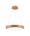 25W LED Designer Pendelleuchte aus Holz - Ø50cm, 3000K, weißes Gehäuse, inkl. Leuchtmittel