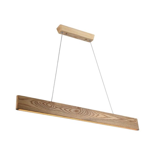 24W LED Designer Pendelleuchte - Holz, 3000K, 1250lm, warmweiß