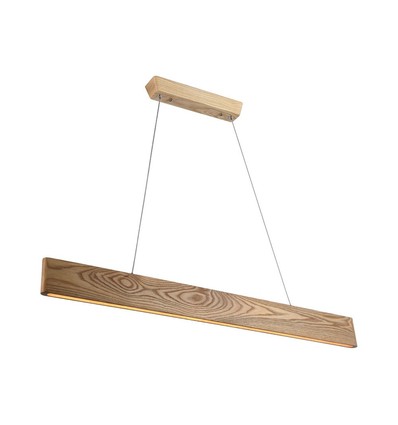 24W LED Designer Pendelleuchte - Holz, 3000K, 1250lm, warmweiß