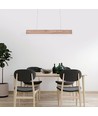 24W LED Designer Pendelleuchte - Holz, 3000K, 1250lm, warmweiß