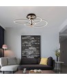 36W LED Designer Pendelleuchte - 4150lm, 3000K, Gold und Schwarz, Deckenleuchte