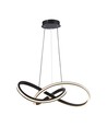 40W LED Designer Pendelleuchte, Ø60cm - 3-in-1 CCT, 4800lm, Schwarz, IP20