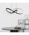 40W LED Designer Pendelleuchte, Ø60cm - 3-in-1 CCT, 4800lm, Schwarz, IP20