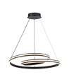 60cm 40W Designer Pendelleuchte - 120lm/W, Schwarz, höhenverstellbar, Metall, inkl. Leuchtmittel