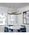 60cm 40W Designer Pendelleuchte - 120lm/W, Schwarz, höhenverstellbar, Metall, inkl. Leuchtmittel