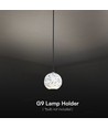 LED Designer Pendelleuchte - weiß, mit G9 Fassung