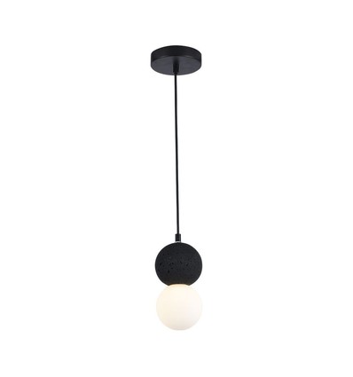 LED Designer Pendelleuchte G9 - Schwarz + Weißes Gehäuse