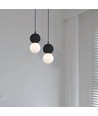 LED Designer Pendelleuchte G9 - Schwarz + Weißes Gehäuse