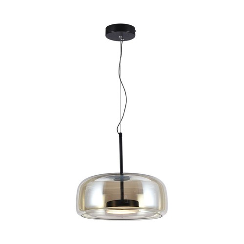 6W Designer Pendelleuchte - Ø35cm, 750lm, 3000K, Metall und Glas, Innen-Deckenleuchte