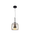 6W Designer LED Pendelleuchte - 750lm, Metall und Glas, Ø23cm, höhenverstellbar, inkl. Leuchtmittel