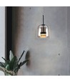 6W Designer LED Pendelleuchte - 750lm, Metall und Glas, Ø23cm, höhenverstellbar, inkl. Leuchtmittel
