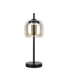 7W Designer LED Tischleuchte - 700lm, 3000K, Metall und Glas, Ø12 x 22,5 cm