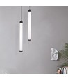 5W LED Designer Pendelleuchte - 600lm, Metall + Glas, Ø5,5cm, inkl. Leuchtmittel