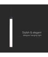 5W LED Designer Pendelleuchte - 600lm, Metall + Glas, Ø5,5cm, inkl. Leuchtmittel