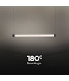 10W LED Designer Pendelleuchte - Schwarz/weiß, 1300lm, 3000K, modernes Design