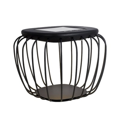 1W Solara Designer Garten/Tischleuchte - Solar, IP44, schwarz, laternenförmig, 3000K+6000K, inkl. Leuchtmittel