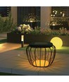 1W Solara Designer Garten/Tischleuchte - Solar, IP44, schwarz, laternenförmig, 3000K+6000K, inkl. Leuchtmittel