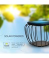 1W Solara Designer Garten/Tischleuchte - Solar, IP44, schwarz, laternenförmig, 3000K+6000K, inkl. Leuchtmittel