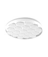 60W Designer Domelight Deckenleuchte - Ø49cm, 6000lm, dimmbar, inkl. Fernbedienung, Bienenwaben-Cover