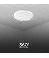 60W Designer Domelight Deckenleuchte - Ø49cm, 6000lm, dimmbar, inkl. Fernbedienung, Bienenwaben-Cover